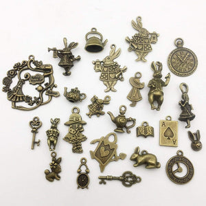 Fairytale Charms Set Antiqued Bronze Charms Assorted Charms Lot BULK Charms Wholesale Charms Fairy Tale Pendants Themed Charms 40pcs