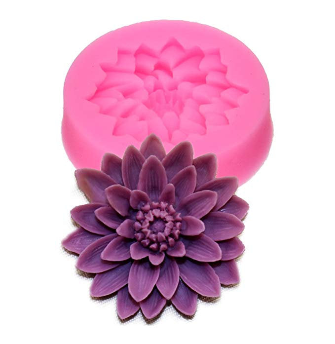 Resin Jewelry Mold Pendant Mold Flower Cabochon Mold Flower Cabochon Set Resin Mold Flower Mold Floral Mold Resin Casting 2