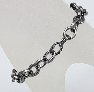 Charm Bracelets Chain Bracelets Link Bracelets Black Bracelets Black Link Chains Wholesale Bracelets Wholesale Chain-50 pieces