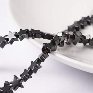 Bulk Beads Hematite Beads Black Star Beads 6mm Beads 6mm Black Beads Wholesale Beads-10 Strands-870pcs PREORDER