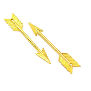 Arrow Pendants Shiny Gold Arrow Charms Big Arrow Charms Western Charms Large Arrow Charms Hunting Pendants Archery Charms 30pcs