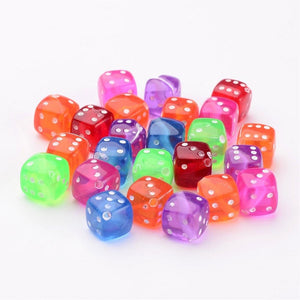 Dice Beads Assorted Beads Acrylic Dice Beads 8mm Cube Beads 8mm Beads BULK Wholesale Beads 100 pieces