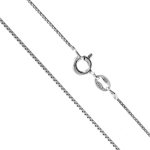 Sterling Silver Chain Silver Box Chain Rhodium Plated Chain 925 Silver Chain Necklace Chain Silver Necklace 14