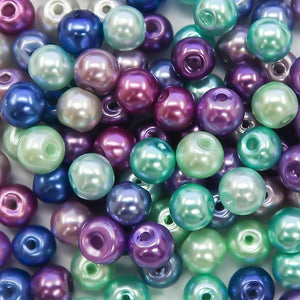 Wholesale Beads Bulk Beads 6mm Glass Pearls 6mm Beads Assorted Beads 6mm Glass Beads 6mm Pearls Mermaid Beads 500pcs