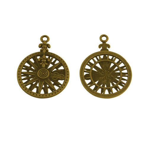 Compass Charms Compass Pendants Gold Compass Charm Captain of My Soul Nautical Charms Sea Charms Gold Charms Compass Rose 3 pieces