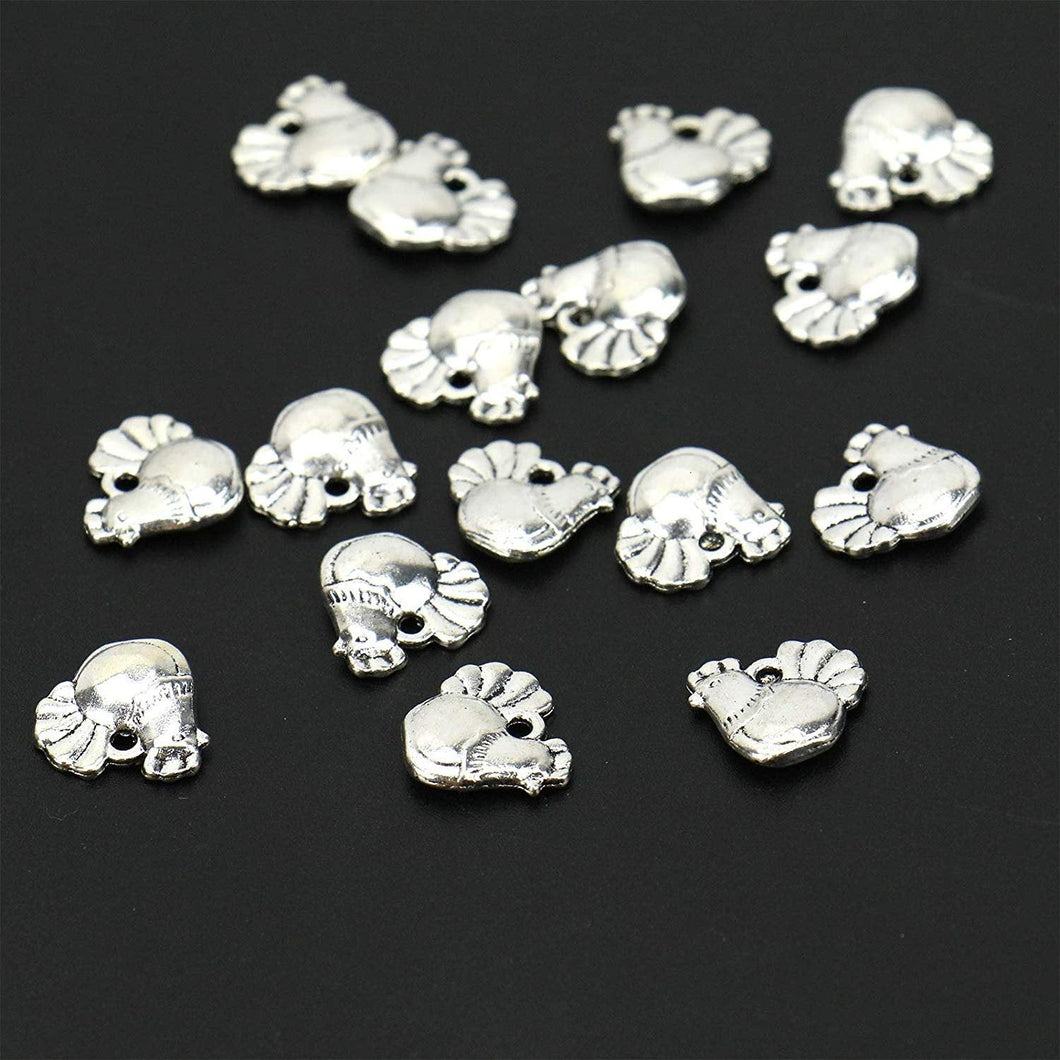 Chicken Charms Antiqued Silver Chicken Charms Chicken Pendants Farm Charms Farm Animal Charms Rooster Charms BULK Charms 48pcs