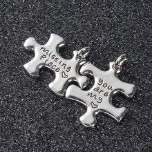 Load image into Gallery viewer, Puzzle Piece Charms Set Friendship Charms Silver Puzzle Charms Lot You Are My Missing Piece Husband Wife Charms Boyfriend Girlfriend Charms