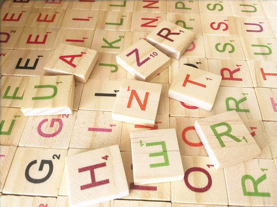 Wooden Tiles Alphabet Tiles Wooden Letter Tiles Letter Tile Cabochons Wood Flatbacks Wooden Squares BULK Tiles 100pcs 20mm