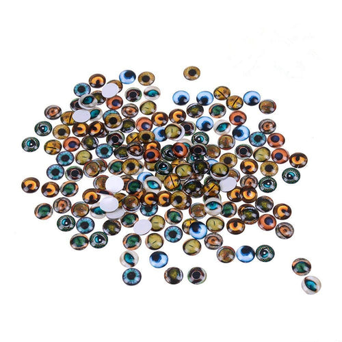 Dragon Eye Cabochons Dragon Eyes Glass Eye Flatbacks Flat Back Cabochons Assorted Cabochons Glass Domes 12mm Cabochons BULK 200pcs