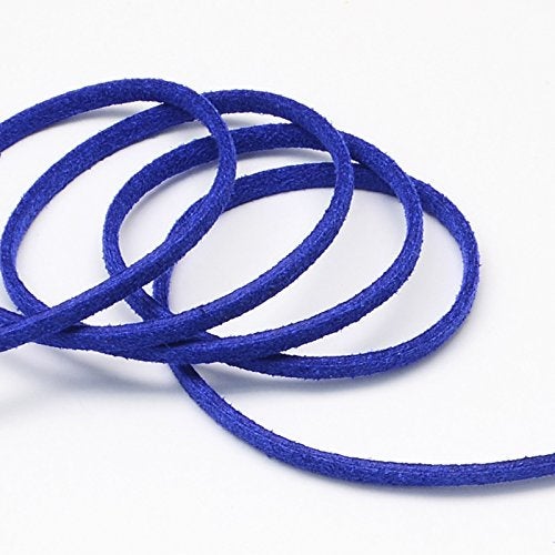 Blue Necklace Cord Blue Cord Faux Leather Cord Necklace Making Cord BULK Cord Wholesale Cord Jewelry Making Supplies 100 yards