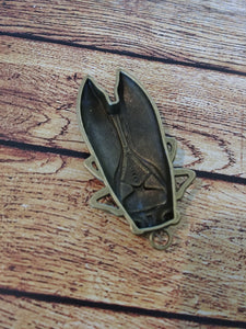 Cicada Pendant Antiqued Bronze Bug Charm Bug Pendant Cicada Charm Bronze Pendant Entomology Charm Large Focal Pendant Focal Charm 61mm