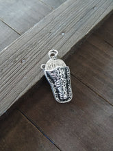 Load image into Gallery viewer, Holster Charm Holster Pendant Antiqued Silver Charm Western Charm Western Pendant Cowboy Charm