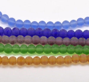 Frosted Glass Beads 6mm Glass Beads Assorted Beads Lot Wholesale Beads BULK Beads 6mm Beads Mixed Beads Set 2800pcs