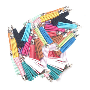 Tassel Charms Tassel Pendants Faux Suede Tassels Assorted Charms Diffuser Pendants Diffuser Charms BULK Charms Wholesale Charms 100pcs 2.16