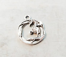Load image into Gallery viewer, Dragon Pendant Antiqued Silver Dragon Charm Fairy Tale Charm Medieval Charm Fairy Tale Pendant 26mm