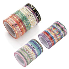 Load image into Gallery viewer, BULK Washi Tape Decorative Tape Gift Wrapping Embellishments Scrapbooking Assorted Washi Tape Wholesale Tape 3mm Washi Tape 48 Rolls