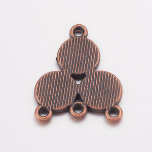 Earring Findings Chandelier Earring Components Earring Pendants Drop Pendants Antiqued Copper Pendants Chandelier Charms 10pcs