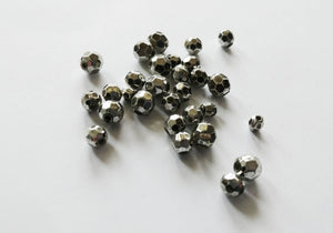 Silver Spacer Beads Silver Plated Beads Acrylic Beads Lot Assorted Beads BULK Beads Set Wholesale Beads 50pcs