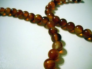 Agate Beads Gemstone Beads 8mm Gemstone Beads 8mm Beads Brazilian Agate Beads Brown Beads Striped