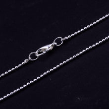 Load image into Gallery viewer, Bulk Chains Bulk Necklaces Wholesale Chains Silver Chains 18 Inch Chains Sterling Plated Chains Silver Ball Chains 24pcs