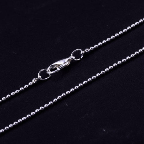 Bulk Chains Bulk Necklaces Wholesale Chains Silver Chains 18 Inch Chains Sterling Plated Chains Silver Ball Chains 24pcs