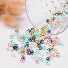 Load image into Gallery viewer, Wholesale Beads Bulk Beads 8mm Glass Pearls 8mm Beads Assorted Beads 8mm Glass Beads 8mm Pearls Pastel Beads 100pcs