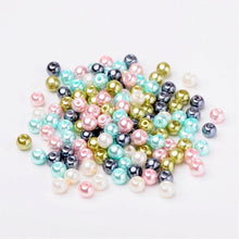 Load image into Gallery viewer, Wholesale Beads Bulk Beads 8mm Glass Pearls 8mm Beads Assorted Beads 8mm Glass Beads 8mm Pearls Pastel Beads 100pcs