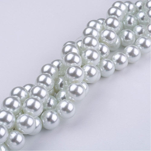 Bulk Beads White Glass Pearls Wholesale Beads 6mm Pearl Beads 6mm Beads Bulk Glass Beads 6mm Glass Beads White Pearls 2800pcs