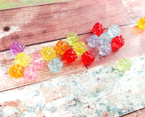 Berry Beads Bumpy Beads Acrylic Beads Assorted Beads Wholesale Beads 10mm Beads Plastic Beads Big Beads Set 20 pieces