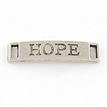 Load image into Gallery viewer, Word Pendants Word Connectors Word Charms HOPE Pendants Antiqued Silver Word Charms Word Links Connector Pendants 5pcs