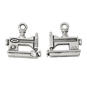 Sewing Charms Antiqued Silver Sewing Machine Pendants Seamstress Charms Set Themed Charms 50pcs