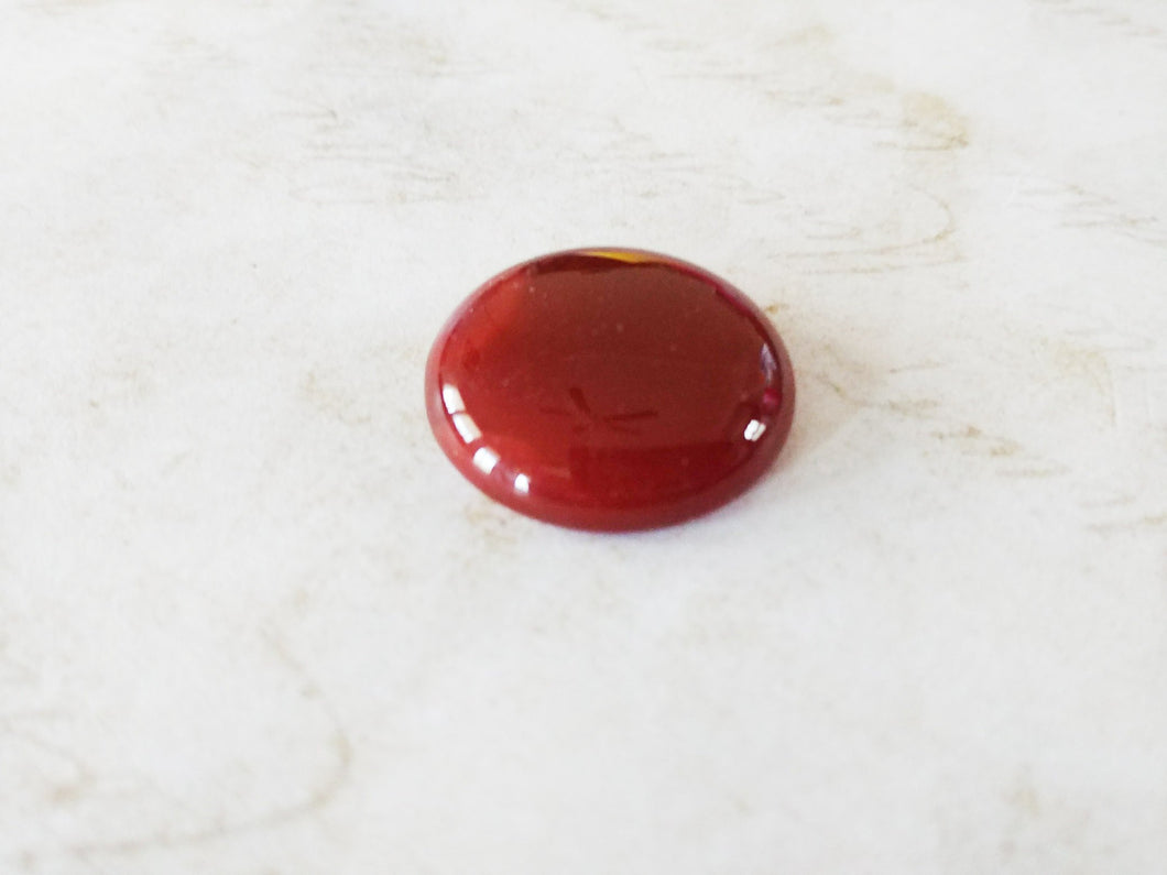 Red Agate Cabochon Domed Circle Cabochon Domed Cabochon Gemstone Cabochon Brick Red Agate Flat Back 26mm