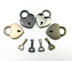 Lock and Key Pendant Heart Lock Pendant Real Lock Pendant Padlock Key to My Heart Pendant Set YOU PICK