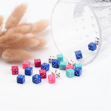 Load image into Gallery viewer, Dice Beads Assorted Beads Acrylic Dice Beads 8mm Cube Beads 8mm Beads BULK Wholesale Beads 100 pcs