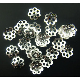 Bead Caps Silver Bead Caps Flower Bead Caps 6mm Findings BULK Jewelry Supplies Wholesale Findings Wholesale Supplies 2000 pieces