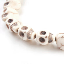 Load image into Gallery viewer, Skull Beads White Skull Beads Ivory Skull Beads Halloween Beads Turquoise Skull Beads 12mm Beads 12mm Skull Beads 550pcs