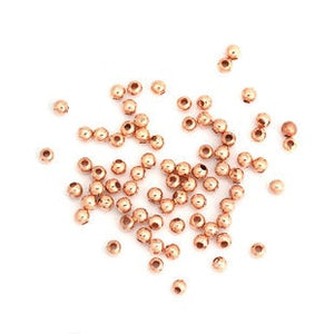 Rose Gold Beads Spacer Beads BULK Beads Set Rose Gold Findings 4mm Beads Metal Beads Wholesale Beads 1000pcs