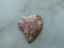 Load image into Gallery viewer, Heart Pendant Large Heart Charm Jasper Pendant Jasper Gemstone Heart Pendant Focal Pendant 1.75"