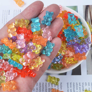 Gummy Bear Cabochons Resin Cabochons BULK Cabochons Jewelry Supplies Assorted Cabochons Set 100pcs 18mm