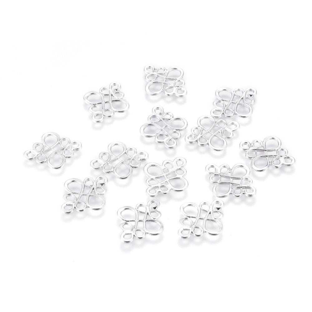 Chandelier Earring Findings Components Antiqued Silver Charms Filigree Charms Drop Pendants Wholesale Chandelier 50pcs