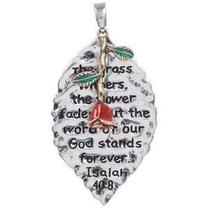 Word Charm Quote Charm Word Pendant Silver Word Charm Isaiah Charm Bible Quote Charm Bible Words Charm Silver Word Pendant