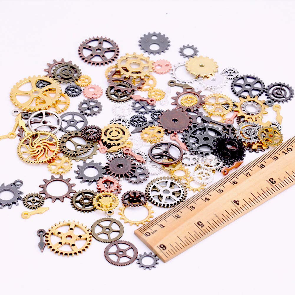 Clock Gears Clock Parts Clock Mechanism Brass Gears Metal Gears Steampunk Gears Mixed Gears Assorted Gears 10pcs