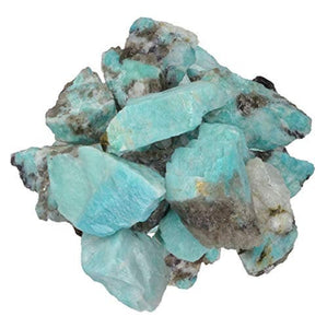 Amazonite Stones Amazonite Gemstones Rough Rocks for Pendant Making Teal Amazonite Assorted Stones BULK 1 Pound Reiki Crystal