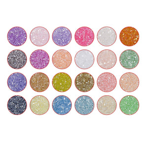 Glass Bugle Beads Assorted Beads BULK Beads 3mm Beads Skinny Glass Beads Wholesale Beads Rainbow Beads 21000pcs