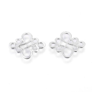 Chandelier Earring Findings Components Antiqued Silver Charms Filigree Charms Drop Pendants Wholesale Chandelier 50pcs