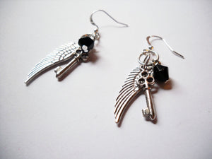 Angel Wing Charms Silver Angel Wings Silver Angel Charms Silver Charms BULK Charms Wholesale Charms 50 pieces