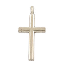 Load image into Gallery viewer, Cross Charms Antiqued Silver Small Cross Charms Catholic Cross Charms Christian Cross Charms 10 pieces 16mm