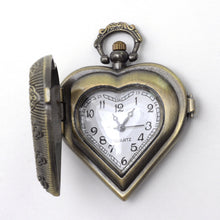 Load image into Gallery viewer, Clock Pendant Pocket Watch Steampunk Clock Movement Heart Pocket Watch Pendant Unique Steampunk Supply