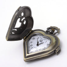 Load image into Gallery viewer, Clock Pendant Pocket Watch Steampunk Clock Movement Heart Pocket Watch Pendant Unique Steampunk Supply