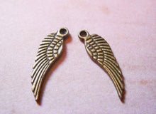 Load image into Gallery viewer, Angel Wing Charms-Bronze-200pcs-Wholesale Charms